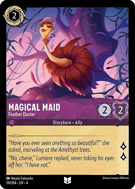 Magical Maid - Feather Duster Card Front