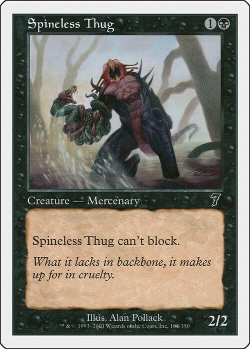 Spineless Thug Card Front