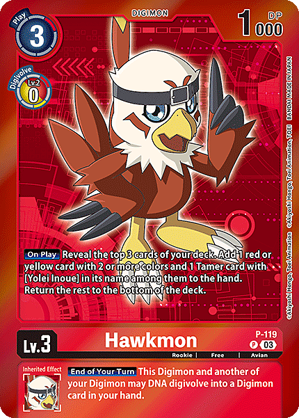 Hawkmon Card Front