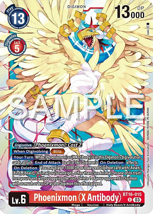 Phoenixmon (X Antibody) Card Front