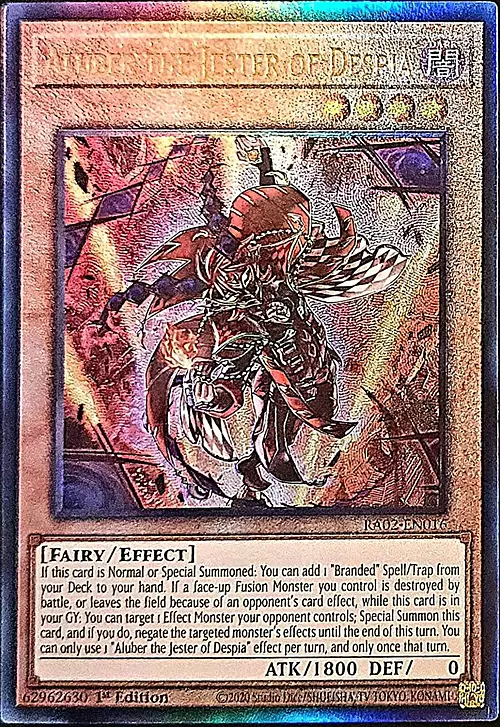 Aluber the Jester of Despia Card Front