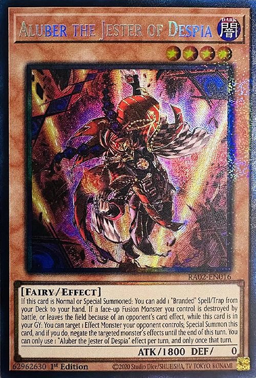 Aluber the Jester of Despia Card Front