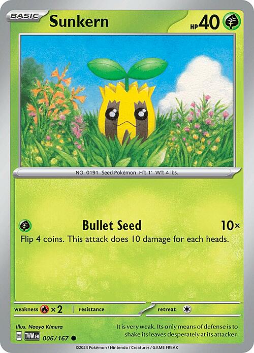 Sunkern Card Front