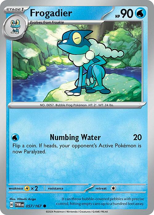 Frogadier Card Front