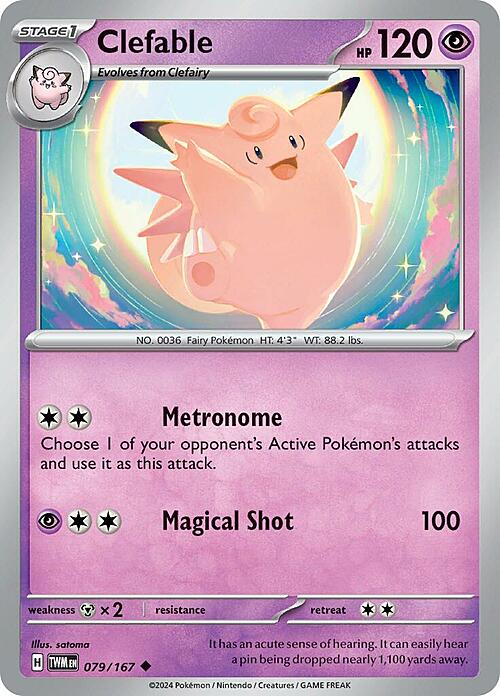 Clefable Card Front