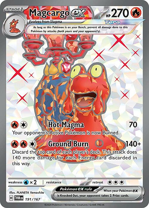 Magcargo ex Card Front