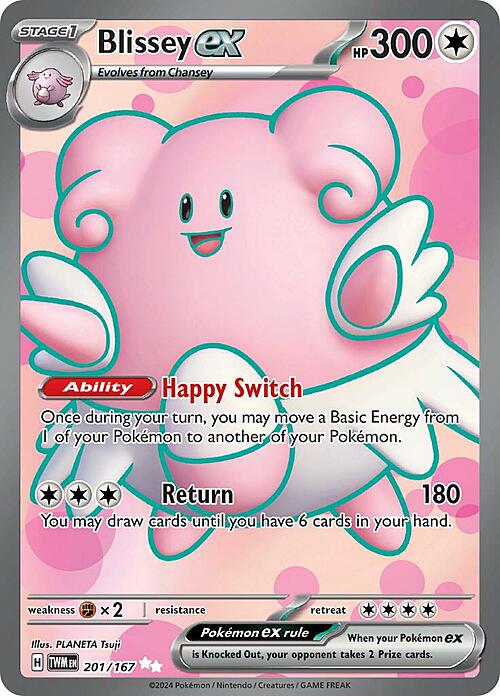 Blissey ex Card Front