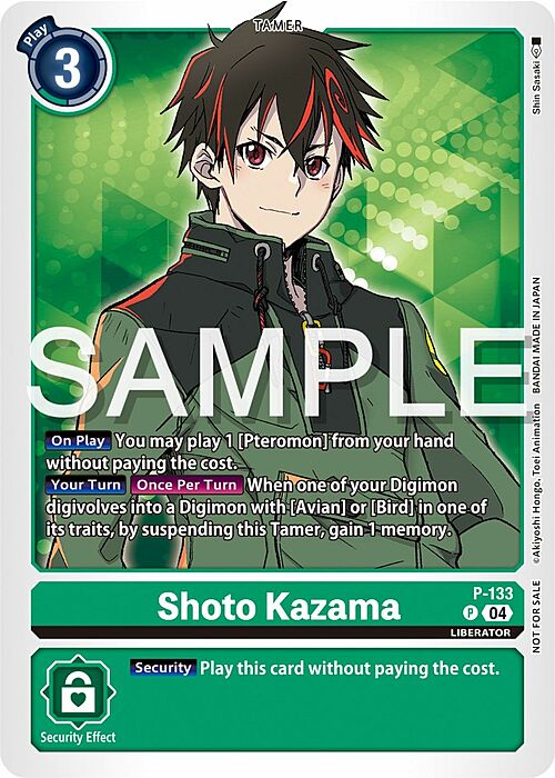 Shoto Kazama Card Front