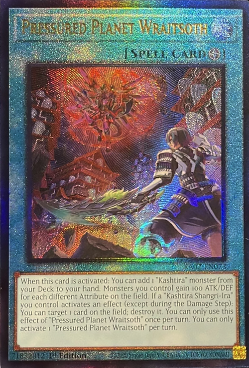 Yu-Gi-Oh Secret Rare on sale Pressured Planet Wraitsoth