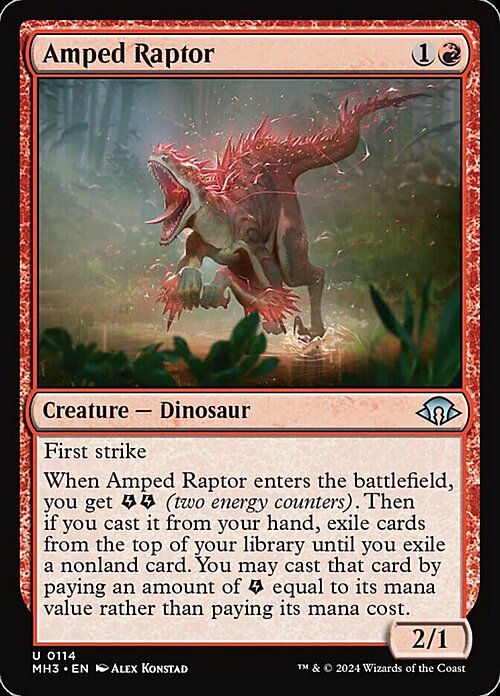 Amped Raptor Card Front