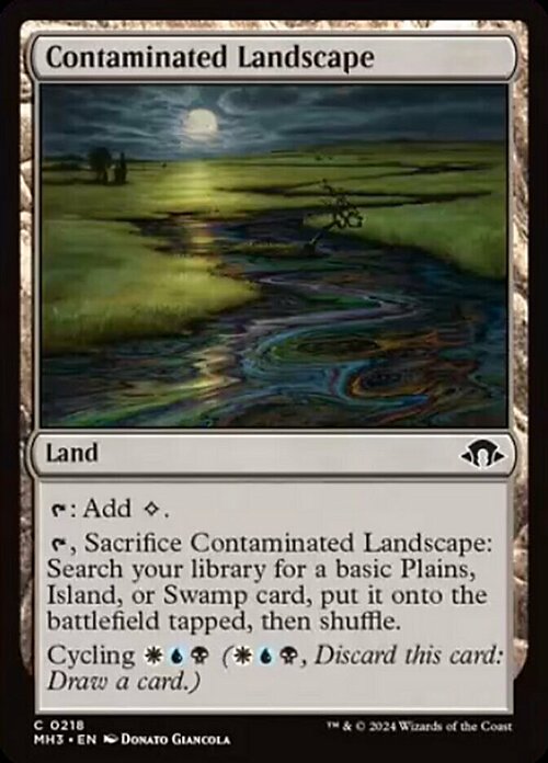 Contaminated Landscape Card Front