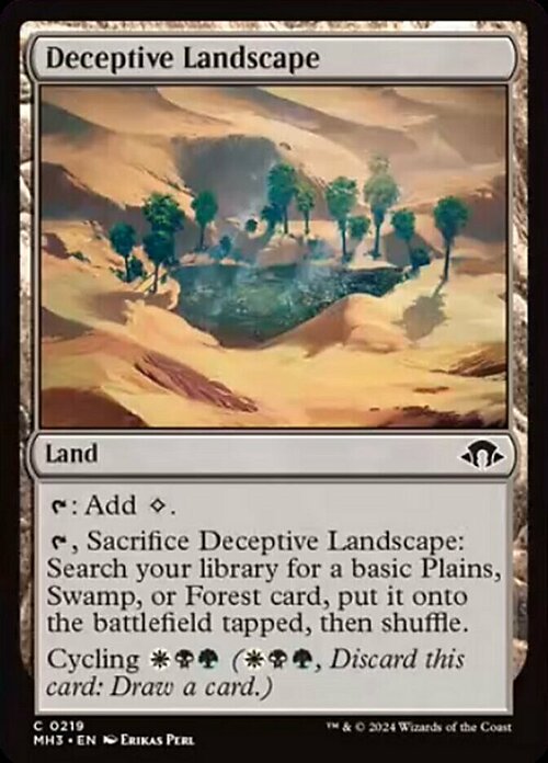 Deceptive Landscape Card Front