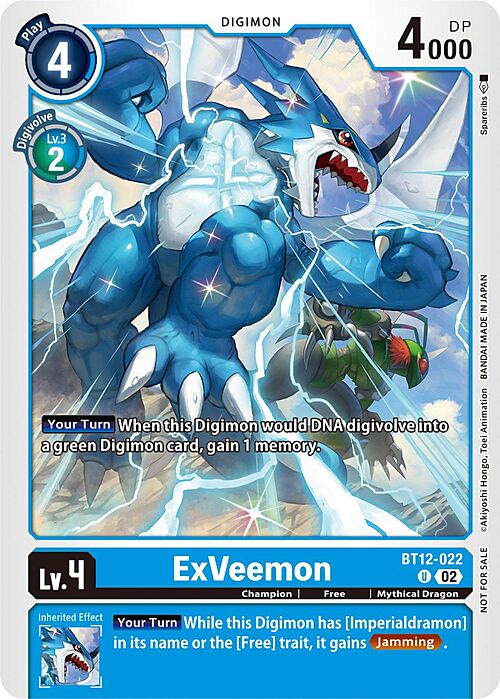 ExVeemon Card Front