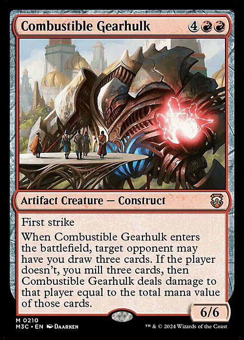 Combustible Gearhulk Card Front