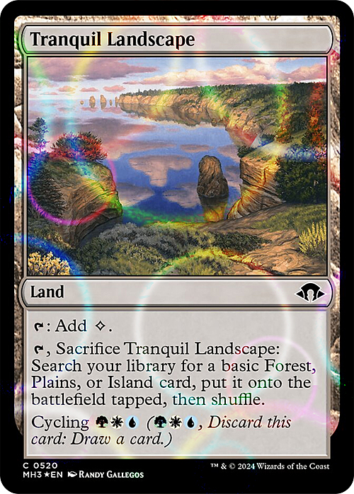 Tranquil Landscape Card Front