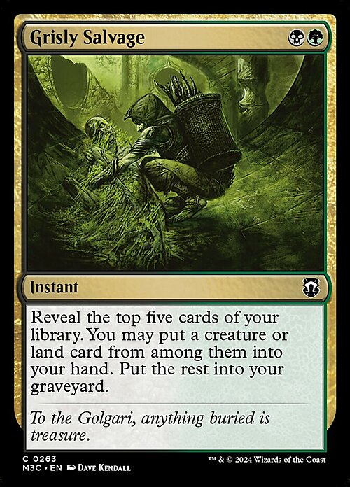 Grisly Salvage Card Front