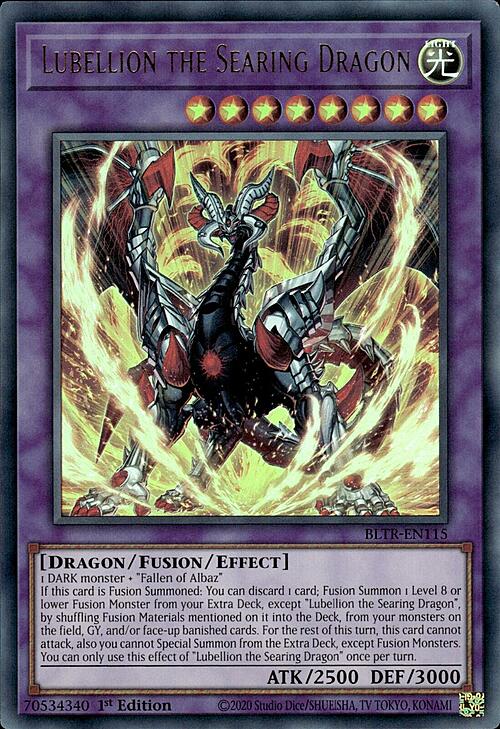 Lubellion the Searing Dragon Card Front