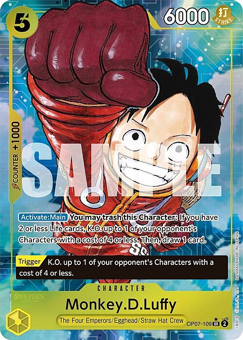 Monkey.D.Luffy Card Front