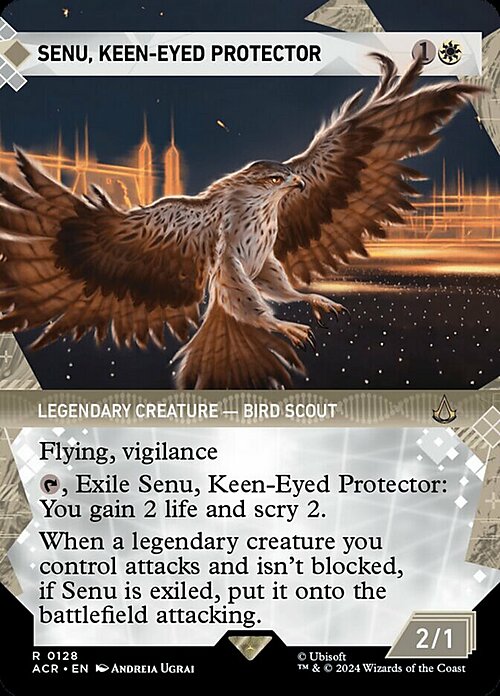 Senu, Keen-Eyed Protector Card Front