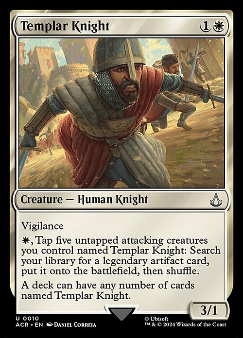 Templar Knight Card Front