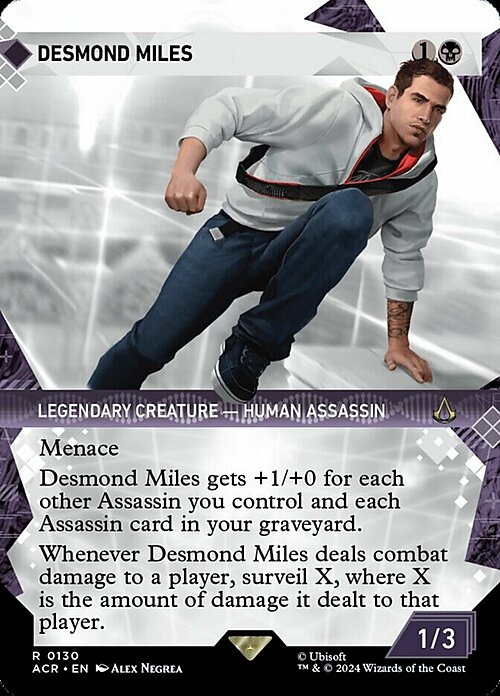 Desmond Miles Card Front