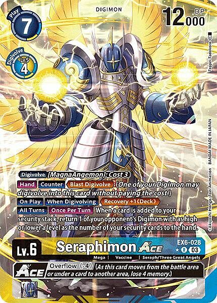 Seraphimon Ace Card Front