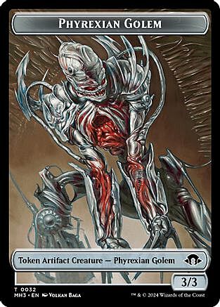 Phyrexian Golem // Energy Reserve Card Front