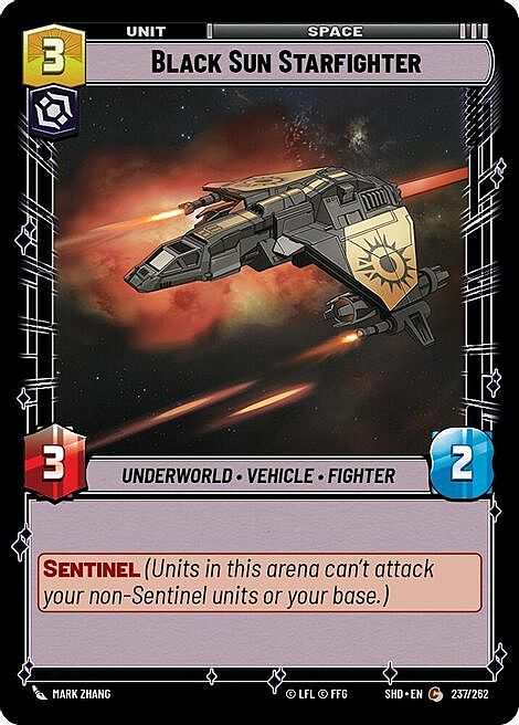 Black Sun Starfighter Card Front