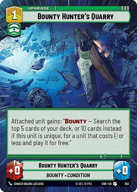 Bounty Hunter's Quarry Card Front