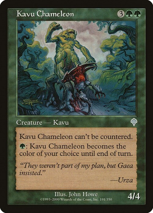 Kavu Chameleon Card Front