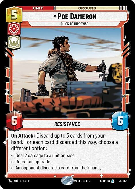 Poe Dameron - Quick to Improvise Card Front