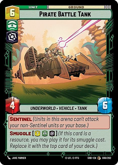 Pirate Battle Tank Card Front