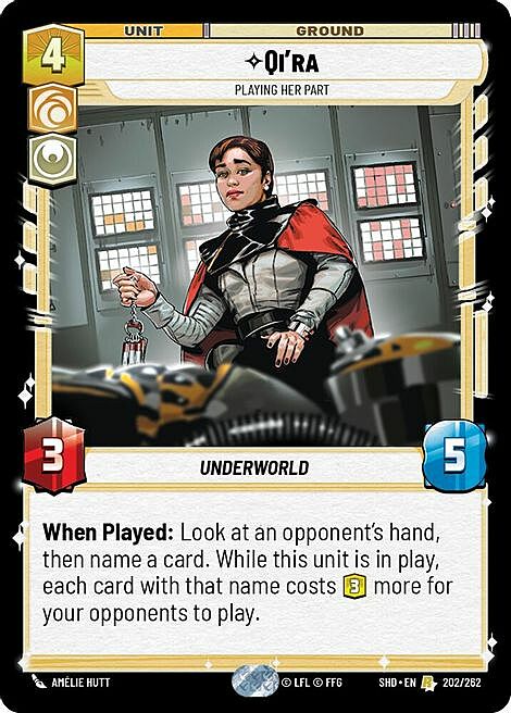 Qi'ra, Tira Acqua Al Suo Mulino Card Front