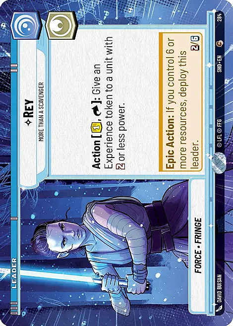 Rey - More Than a Scavenger Card Front