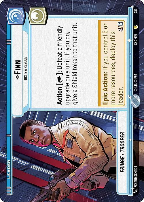 Finn - This is a Rescue Card Front