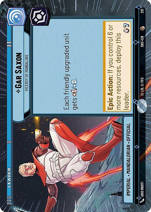 Gar Saxon - Viceroy of Mandalore Card Front