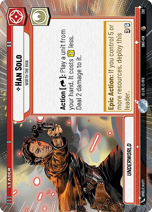 Han Solo - Worth the Risk Card Front