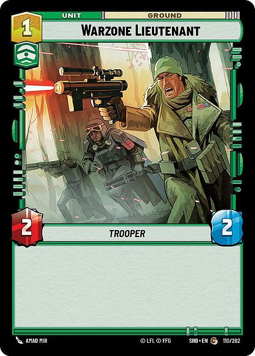 Warzone Lieutenant Card Front