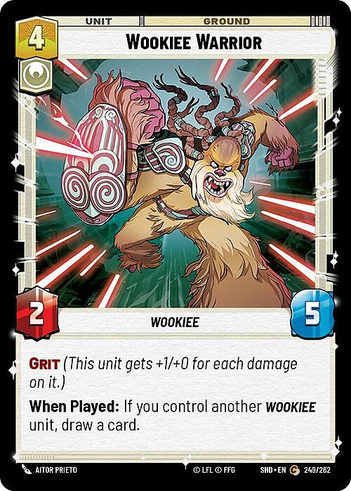 Wookiee Warrior Card Front