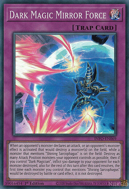 Dark Magic Mirror Force Card Front