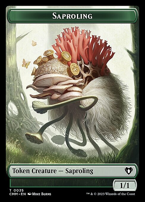 Saproling // Elemental Card Front