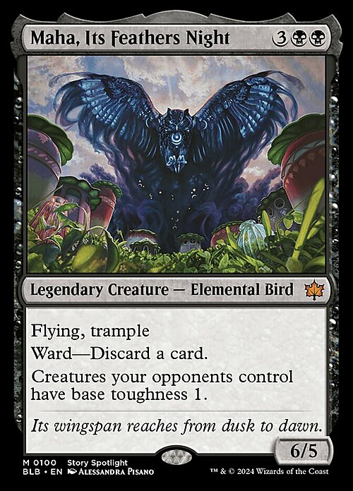 Maha, Its Feathers Night Card Front