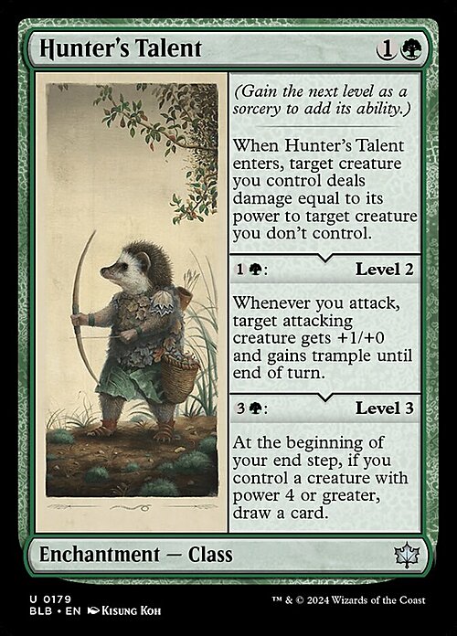 Hunter's Talent Card Front