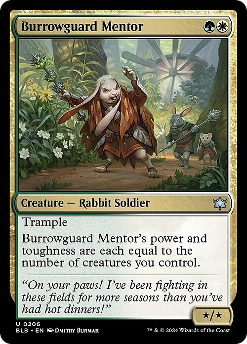 Burrowguard Mentor Card Front