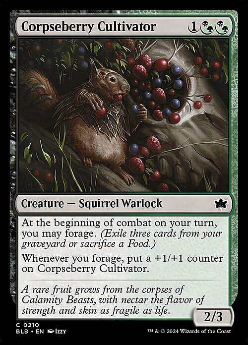 Corpseberry Cultivator Card Front