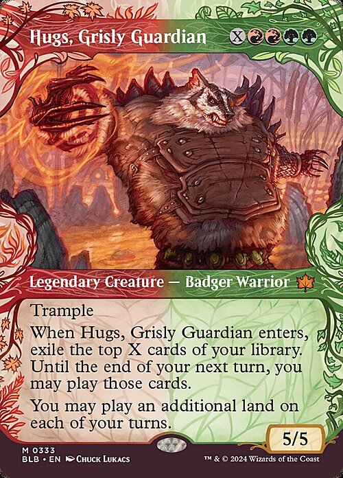 Hugs, Grisly Guardian Card Front