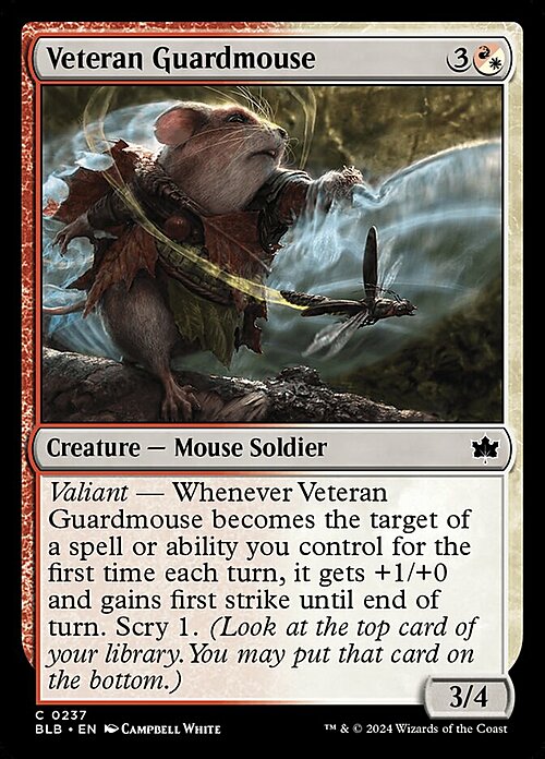 Veteran Guardmouse Card Front