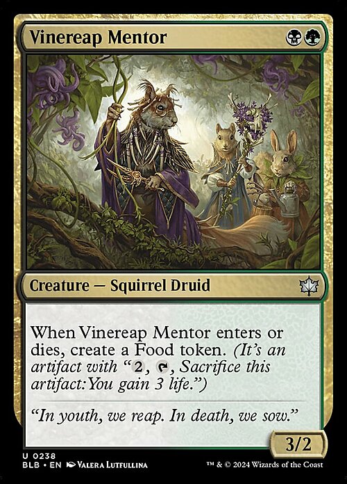 Vinereap Mentor Card Front