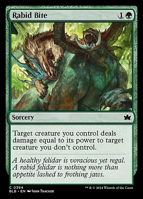 Rabid Bite Card Front