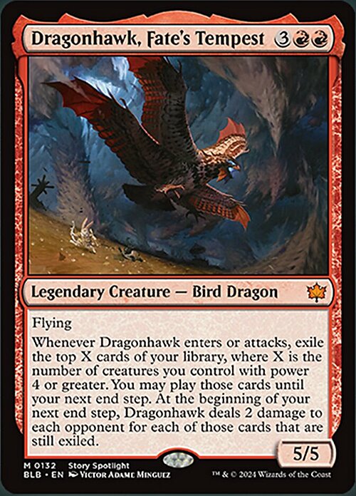 Dragofalco, Tempesta del Fato Card Front